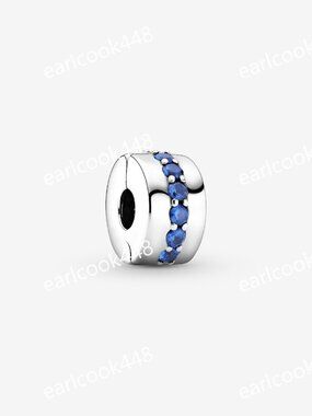 Pandora Blue Sparkle Clip Charm